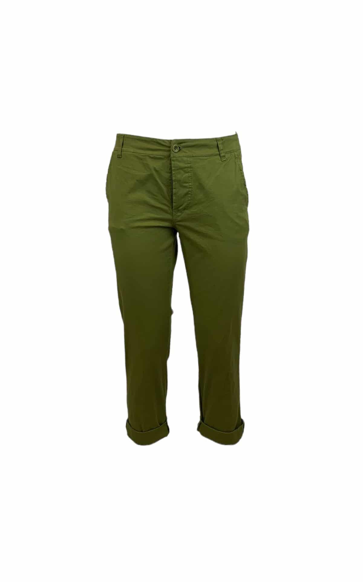 pantalone chino verde olio off-on