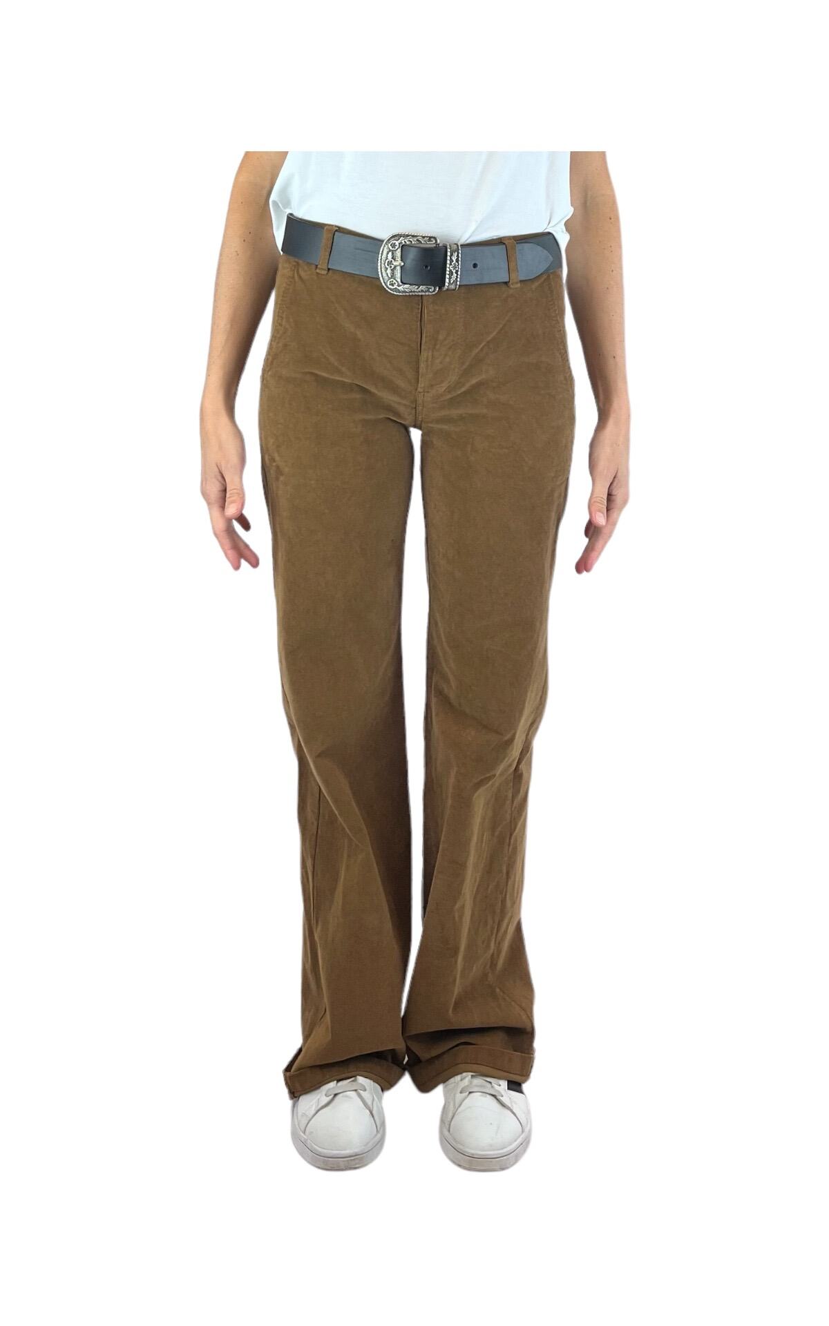 Pantalone Palazzo in velluto camel Off-on