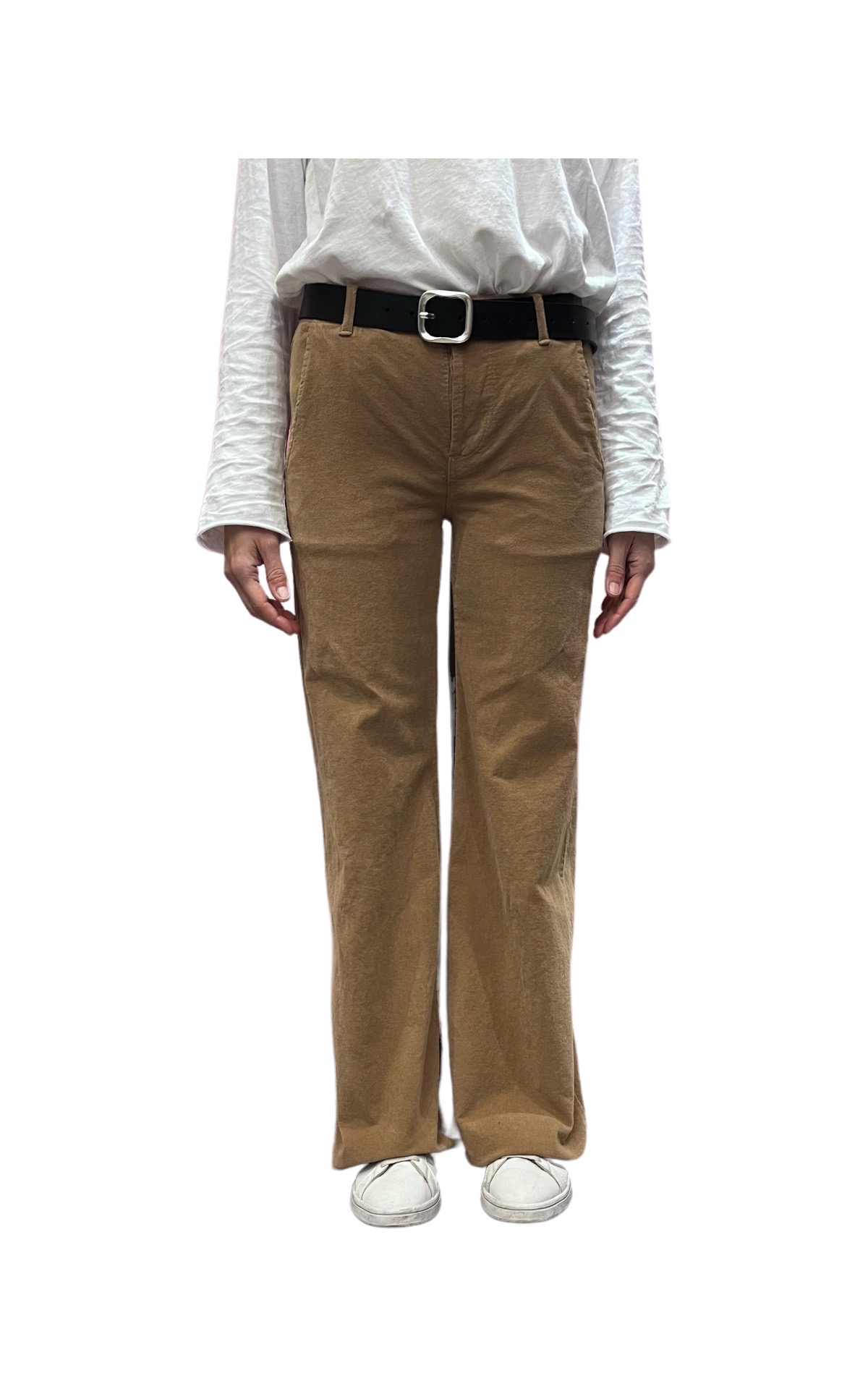 Pantalone palazzo in velluto beige Off-on