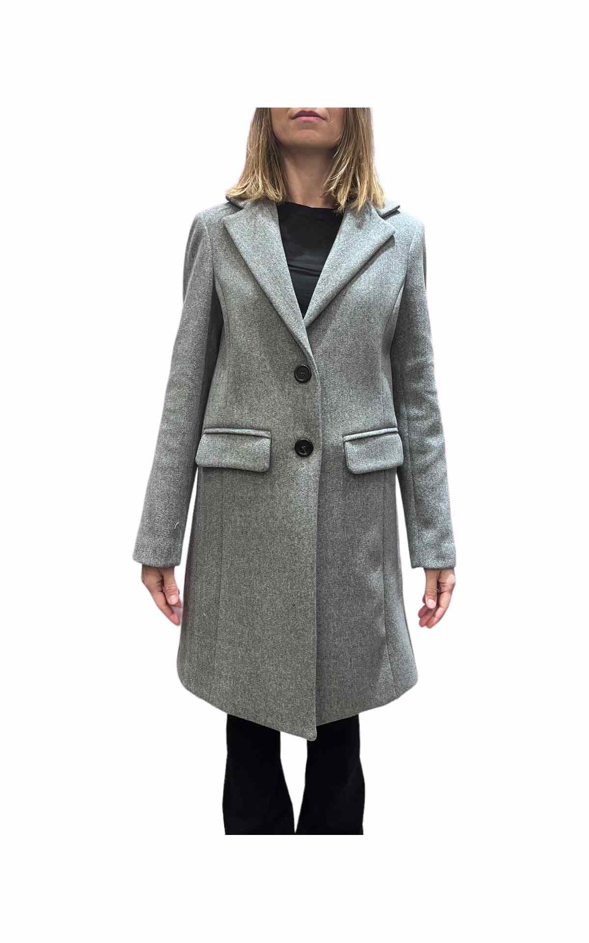 Cappotto misto lana grigio Susan Di