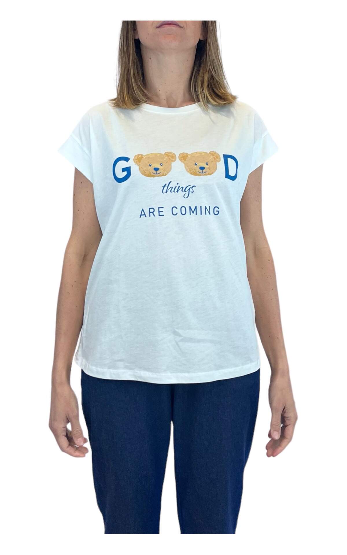 T-shirt "GOOD" azzurro First Age