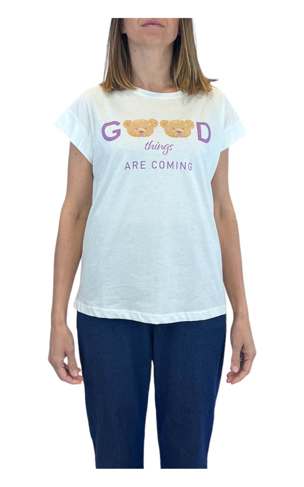T-shirt "GOOD" lilla First Age