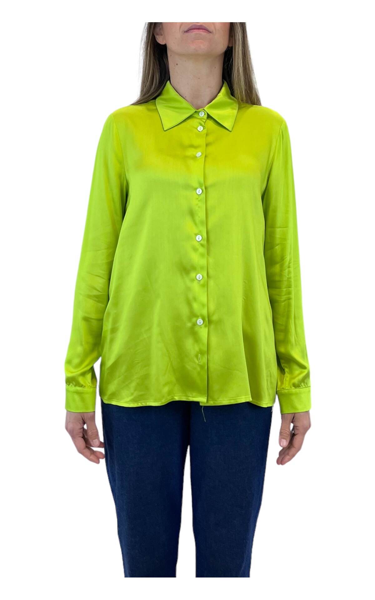 Camicia tinta unita verde Susan Di