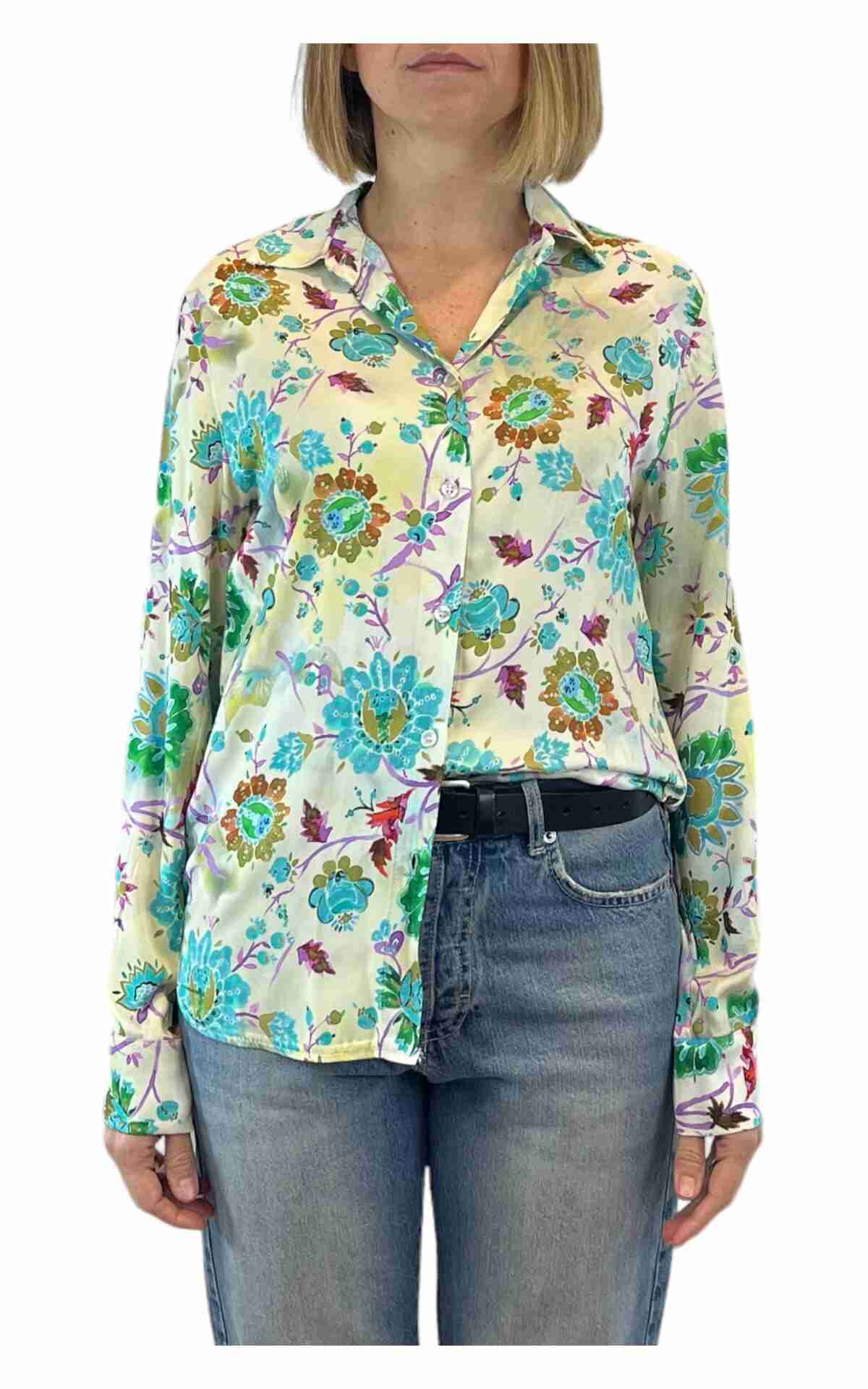 Susan Di – Camicia fiori multicolor – Burro