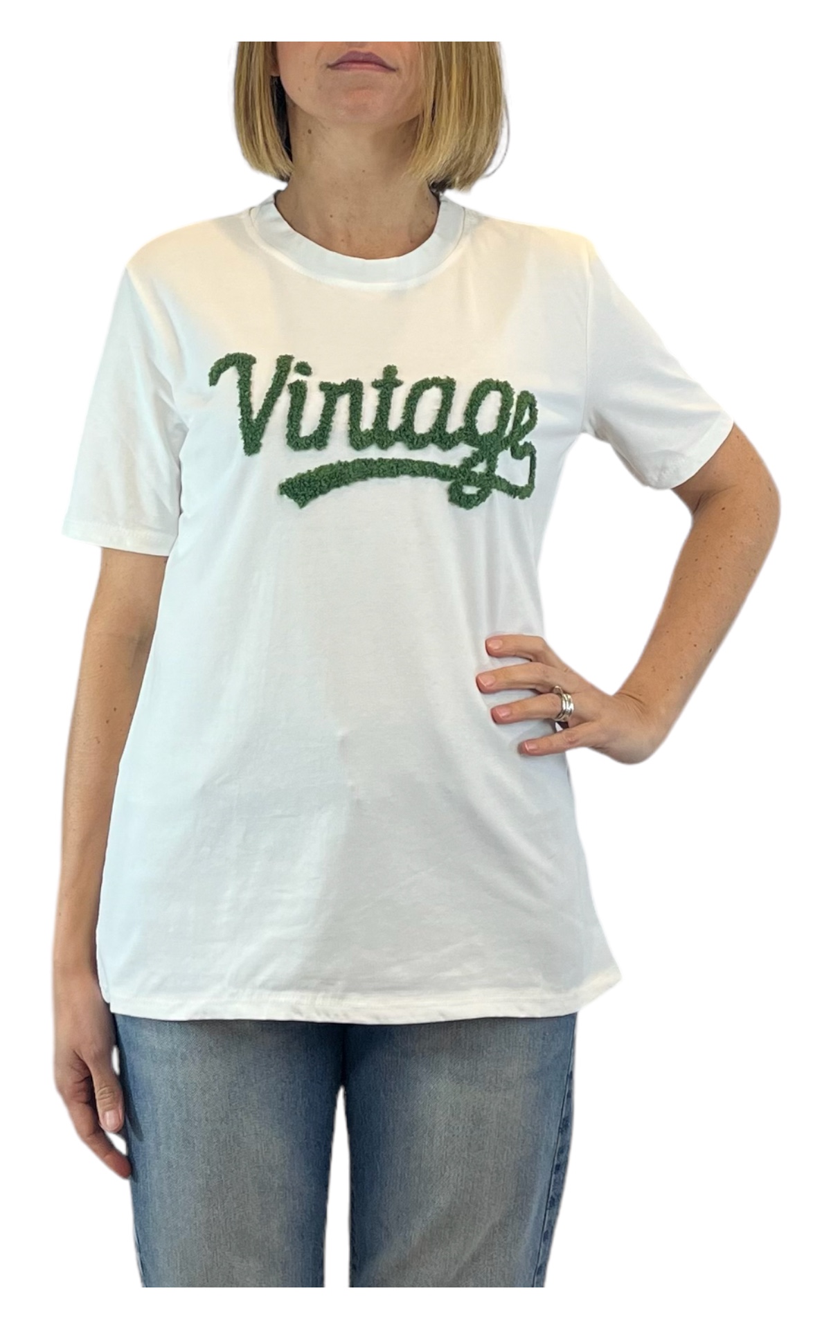Susan Di - T-shirt vintage - verde