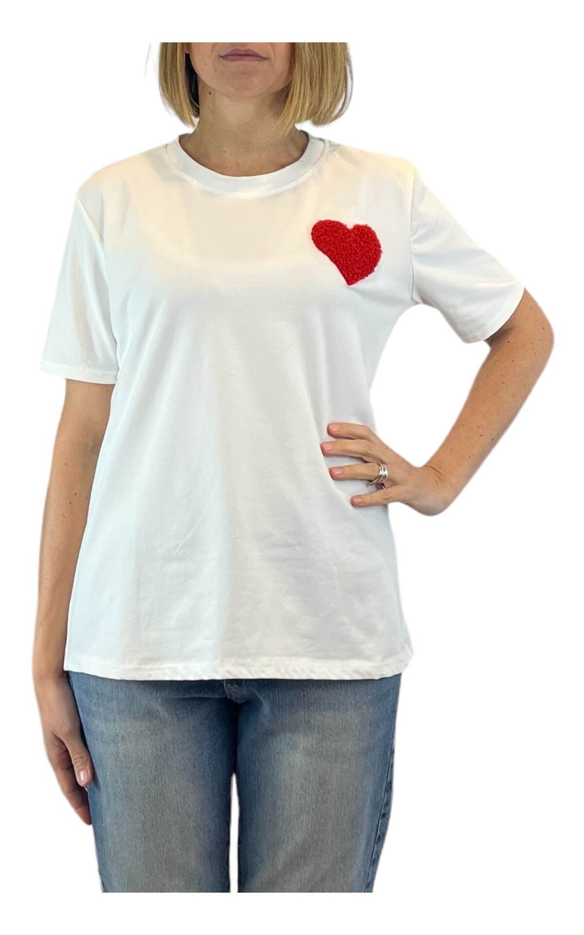 Susan Di - T-shirt cuore - rosso