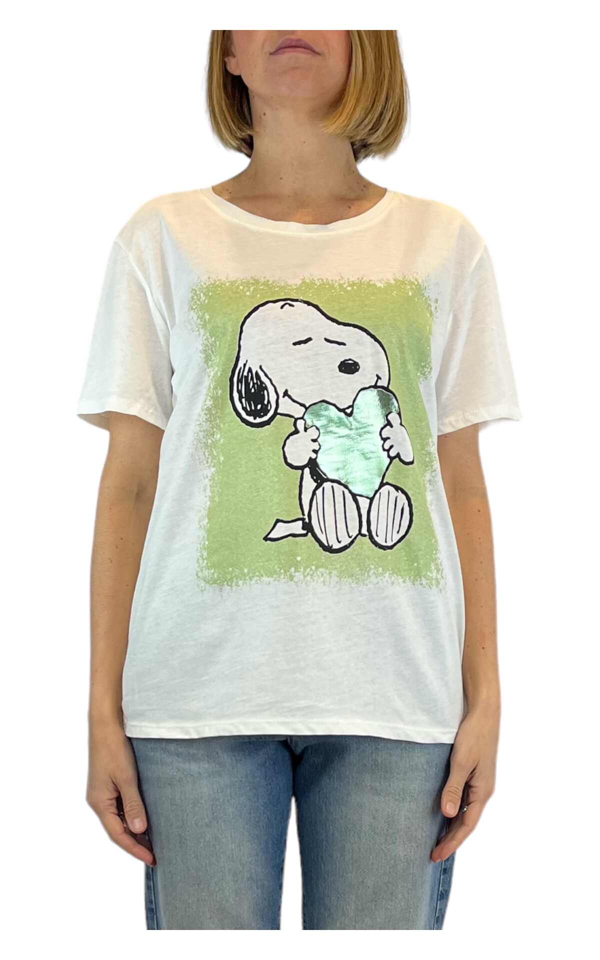 Off-on - T-shirt stampa snoopy - verde